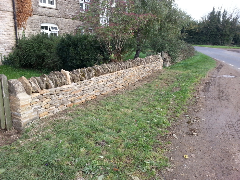 Repaired wall in Brize Norton