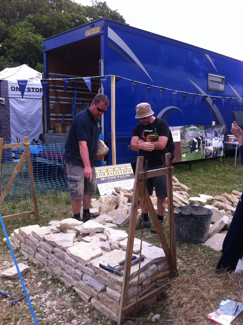Cotswold Show - dry stone walling exhibit