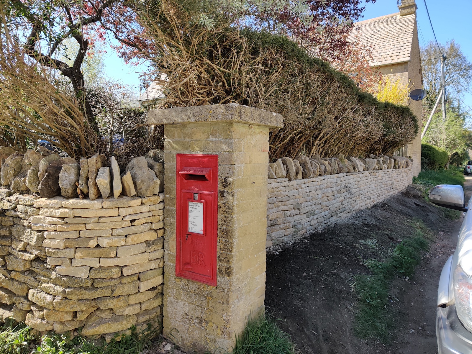 Another roadside wall now repaired.