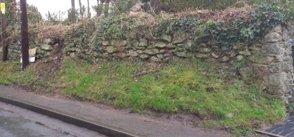 Badly weathered wall in Oxford